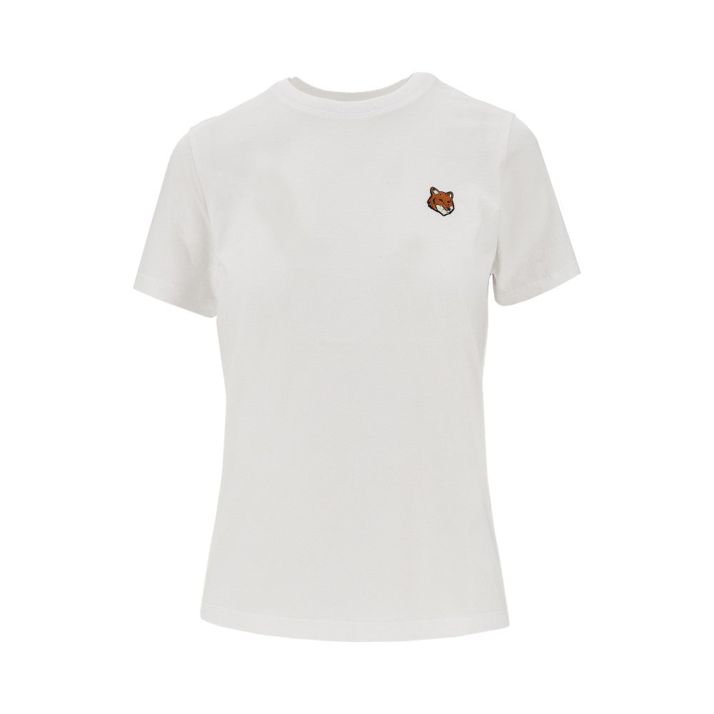 MAISON KITSUNE T-shirt con patch 'Fox Head'