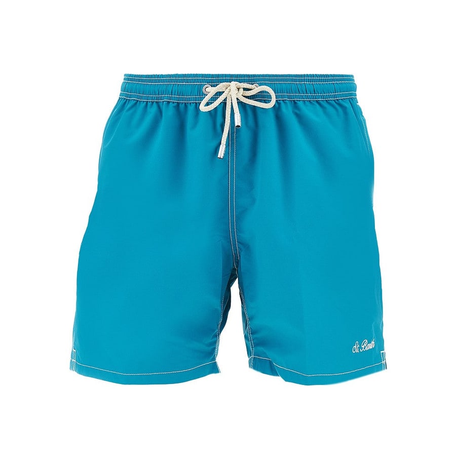 SAINT BARTH Bermuda mare con ricamo logo