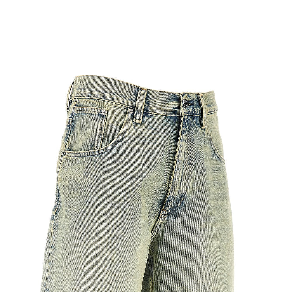 SUNFLOWER Bermuda Super Wide in denim, view 2