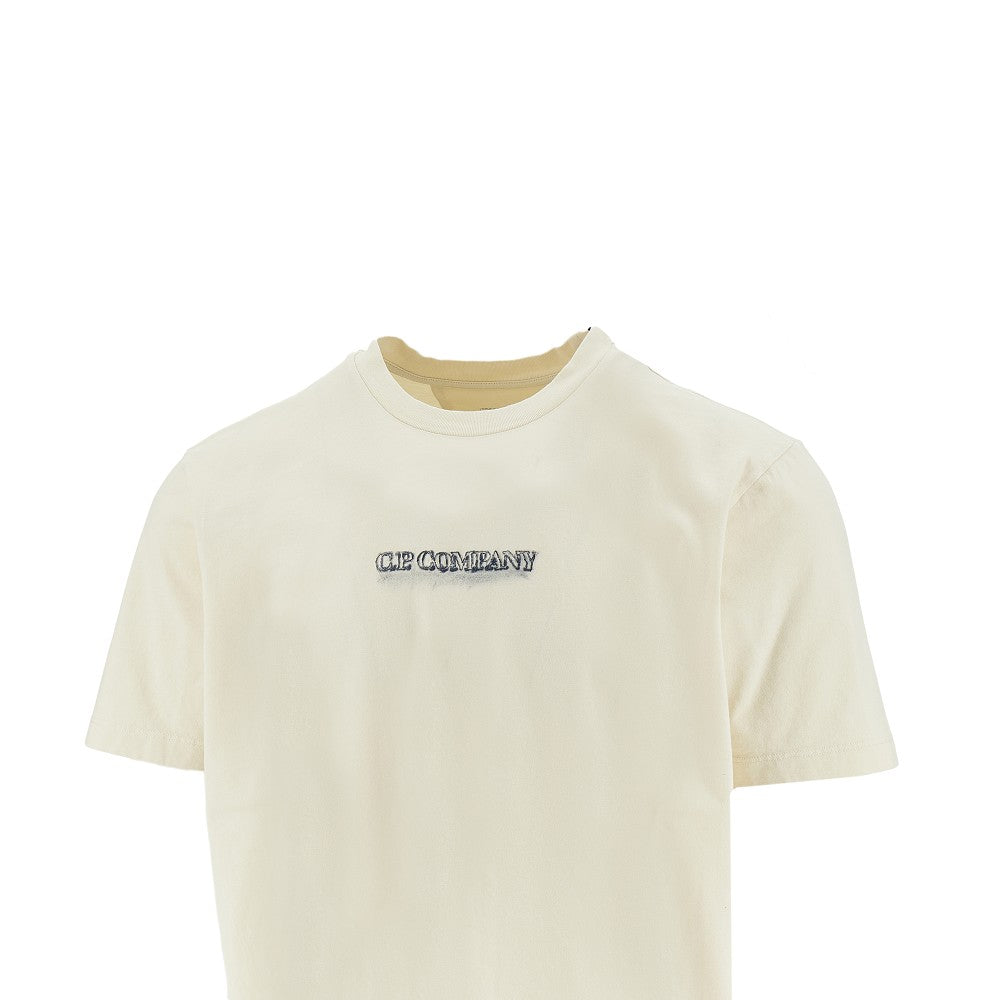 C.P. Company T-shirt con logo ricamato, view 2