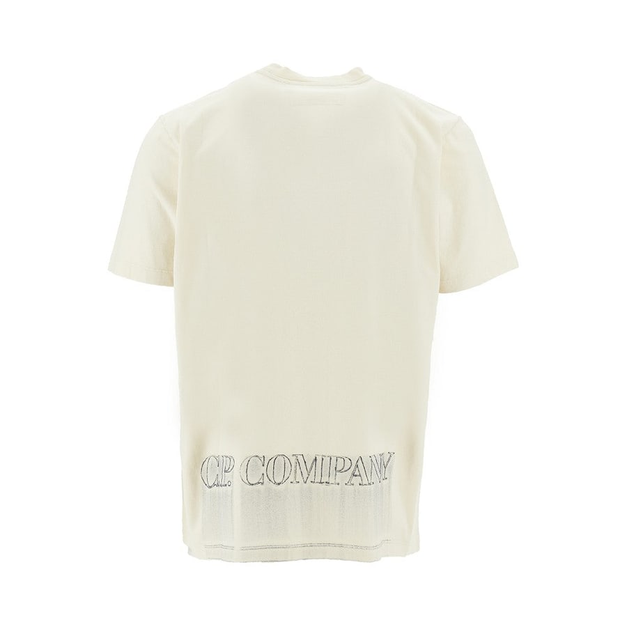 C.P. Company T-shirt con logo ricamato, view 3