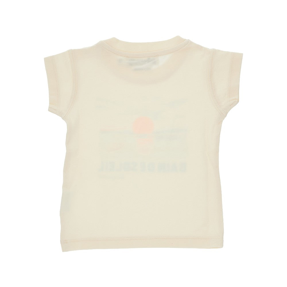BONPOINT T-shirt in cotone con stampa 'Bain de soleil'