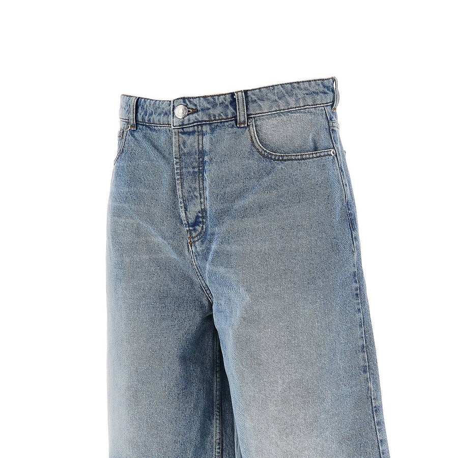 AMI Bermuda ampi in denim, view 2