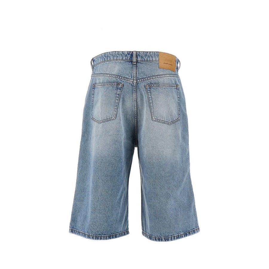 AMI Bermuda ampi in denim, view 3