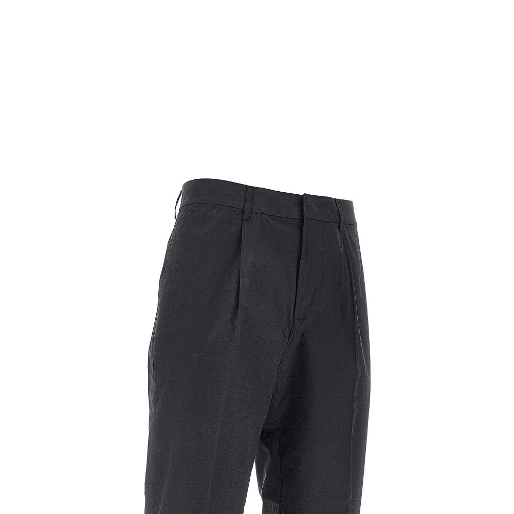 Emporio Armani Pantalone in cotone Pima con pince, view 2