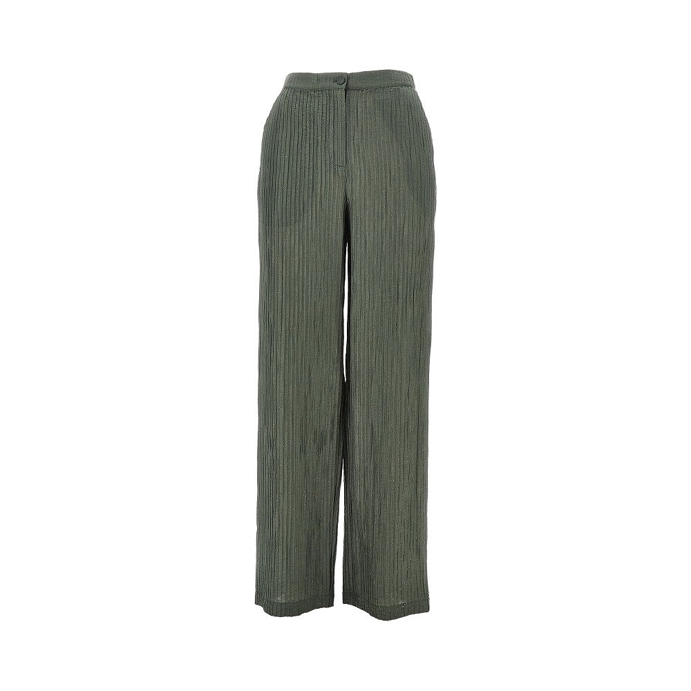 Emporio Armani Pantalone in taffetà lurex testurizzato