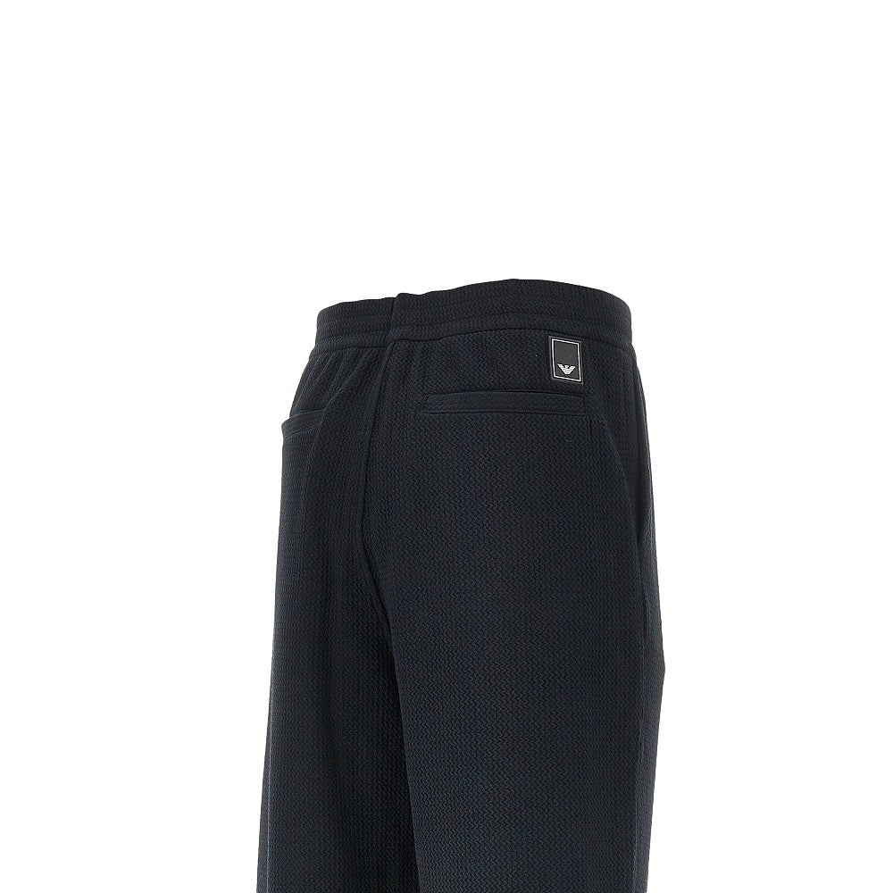 Emporio Armani Pantalone Travel Essential in jersey goffrato, view 2