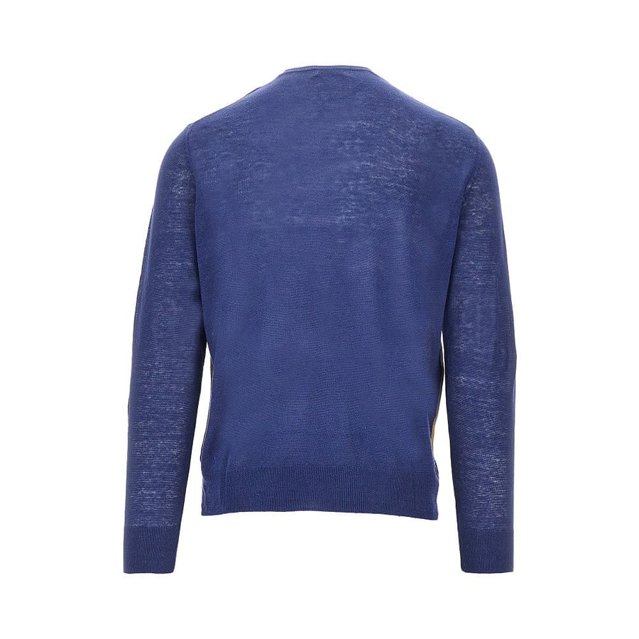 BALLANTYNE Pullover a rombi in lino e cotone, view 3