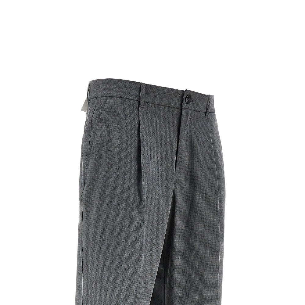 LES DEUX Pantalone 'Reece' in misto viscosa mini check, view 2