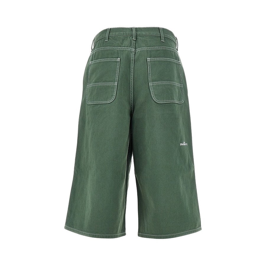AWAKE NY Bermuda Double Knee in denim, view 3