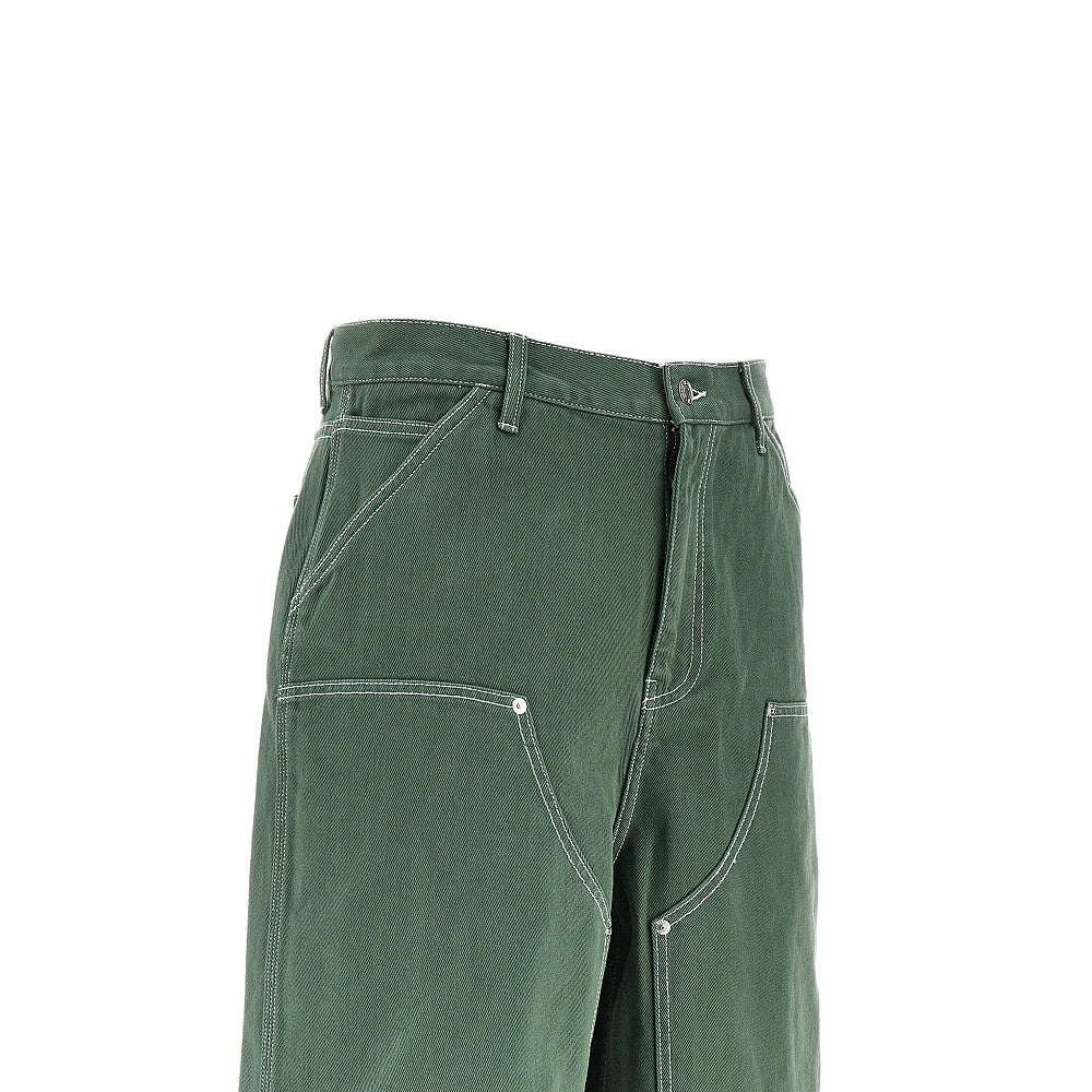 AWAKE NY Bermuda Double Knee in denim, view 2