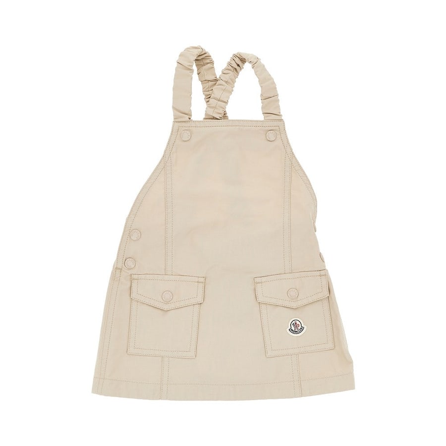 Moncler Mini abito in misto cotone con logo