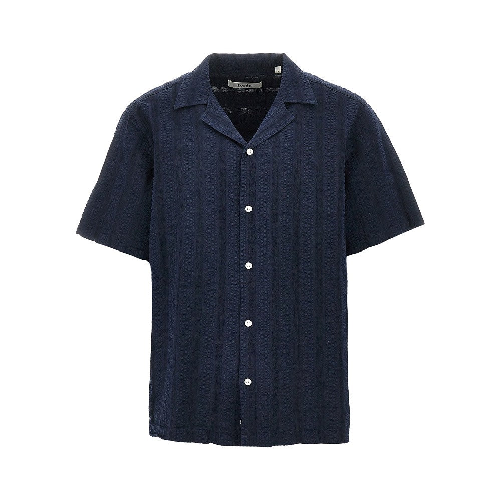 FORET Camicia in cotone jacquard 'Peer'