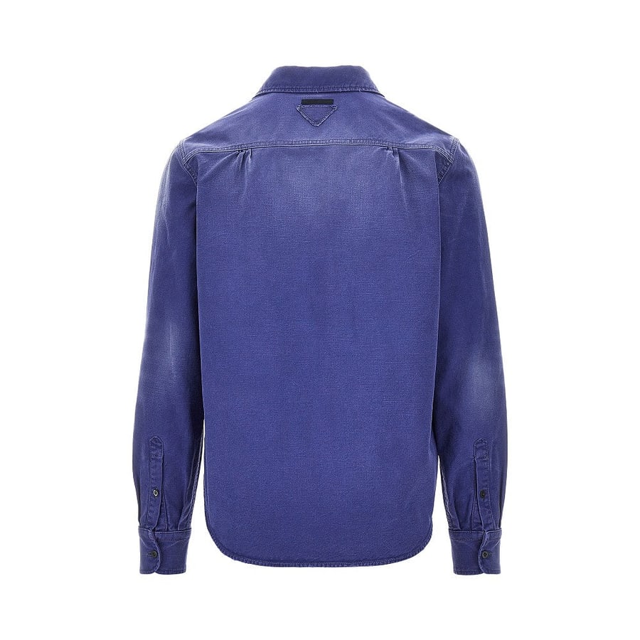 Prada Overshirt in twill old-effect, view 3