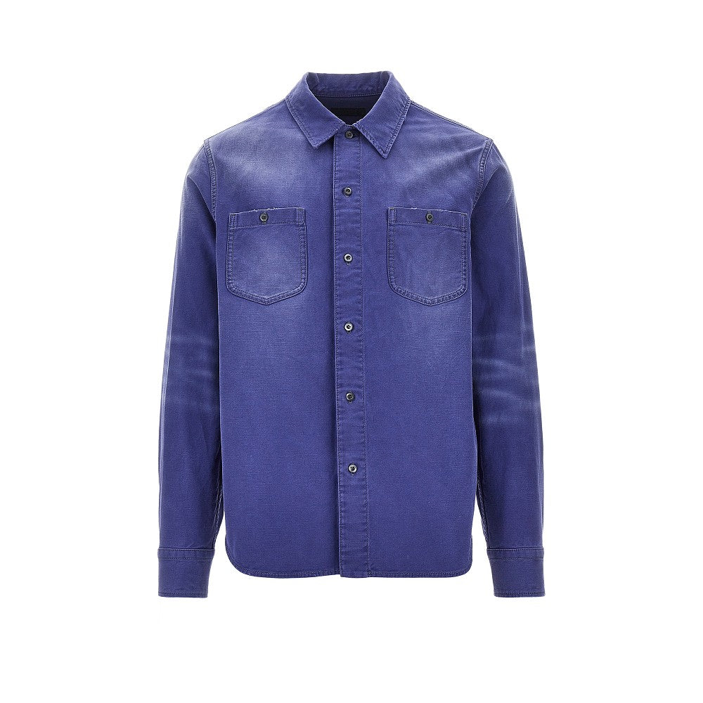 Prada Overshirt in twill old-effect