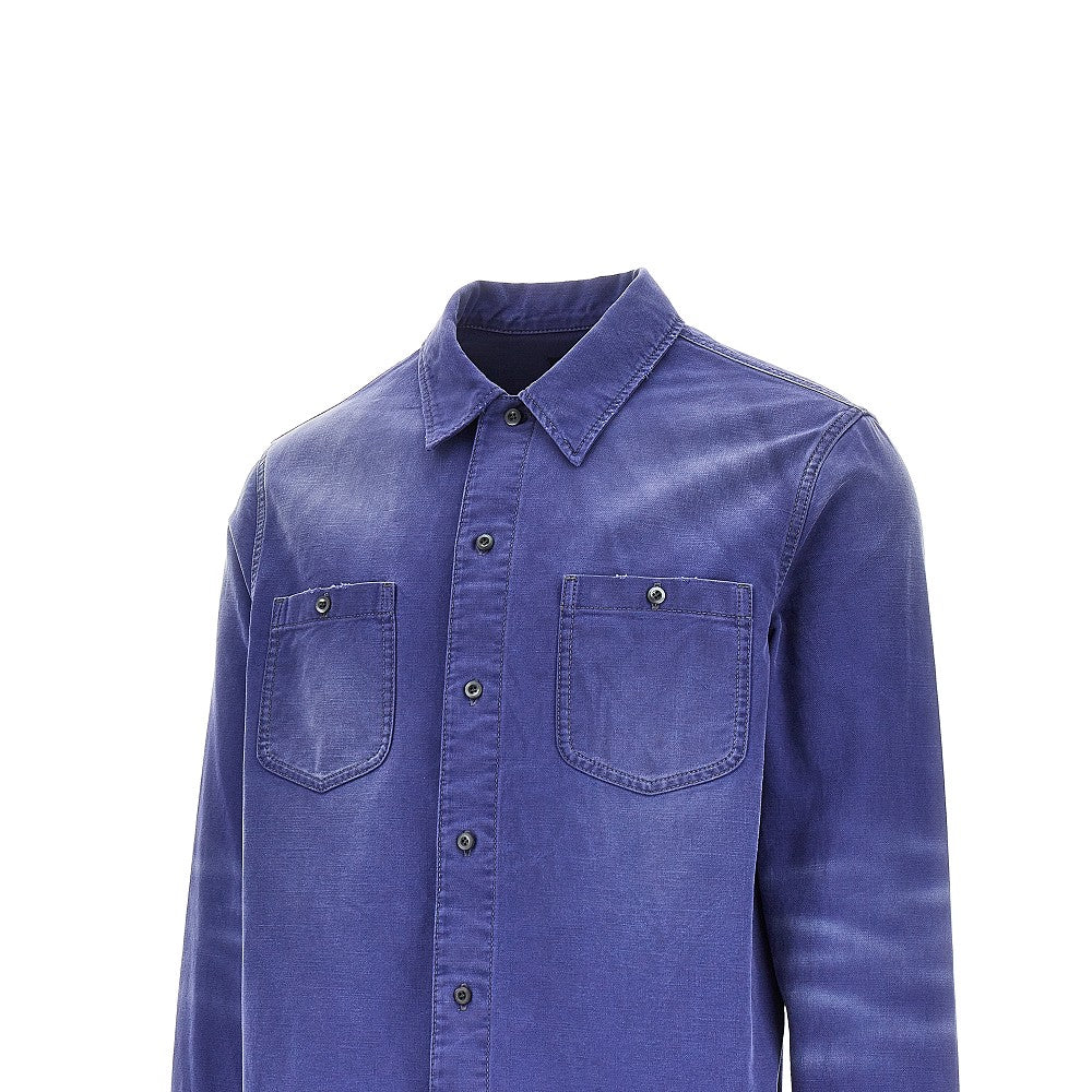 Prada Overshirt in twill old-effect, view 2