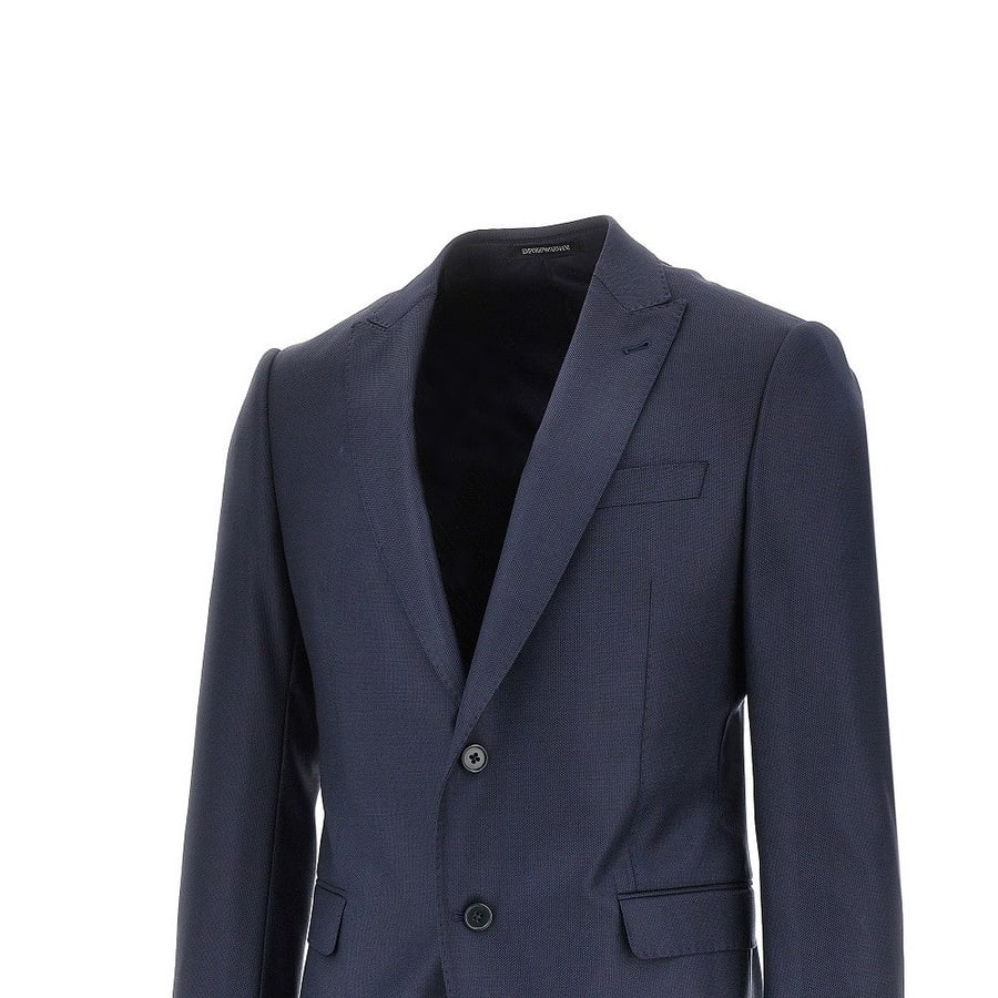 Emporio Armani Abito M Line in lana jacquard, view 2
