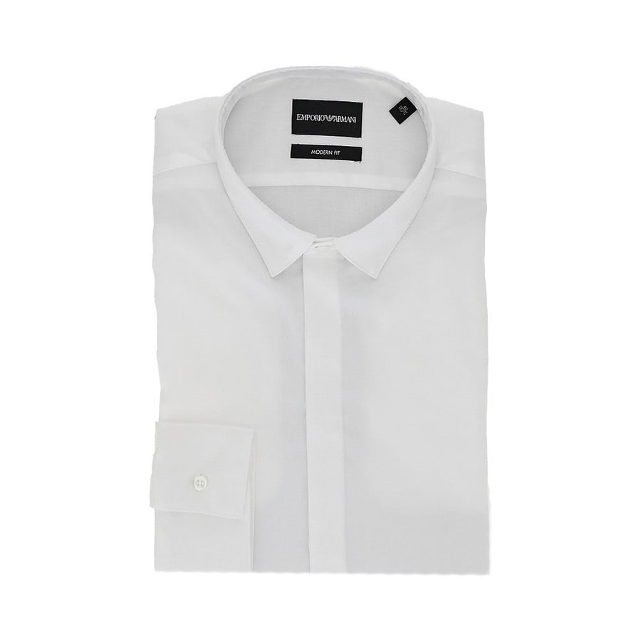 Emporio Armani Camicia in twill stretch