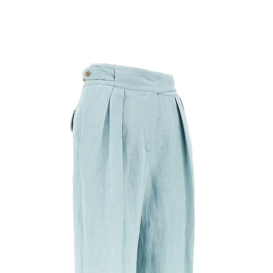 BLAZE Pantalone 'Tomo' in seta e lino, view 2