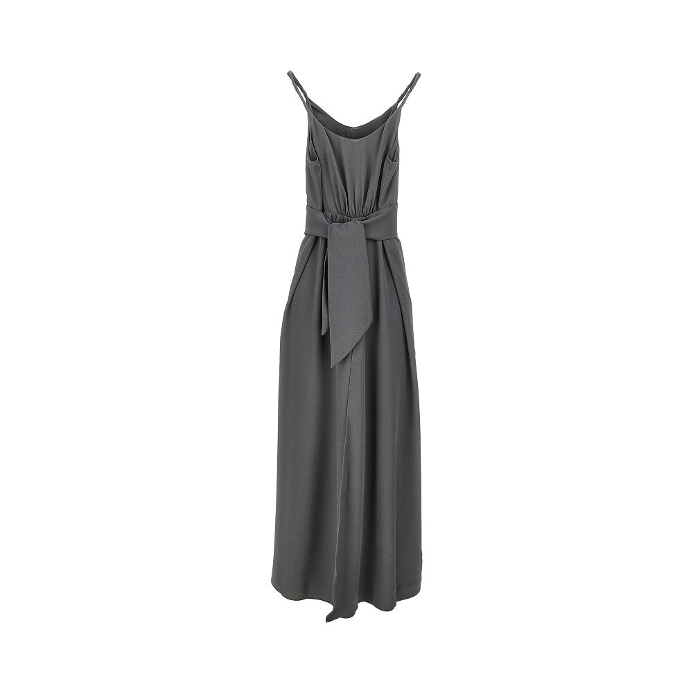 Emporio Armani Abito lungo in twill con fusciacca