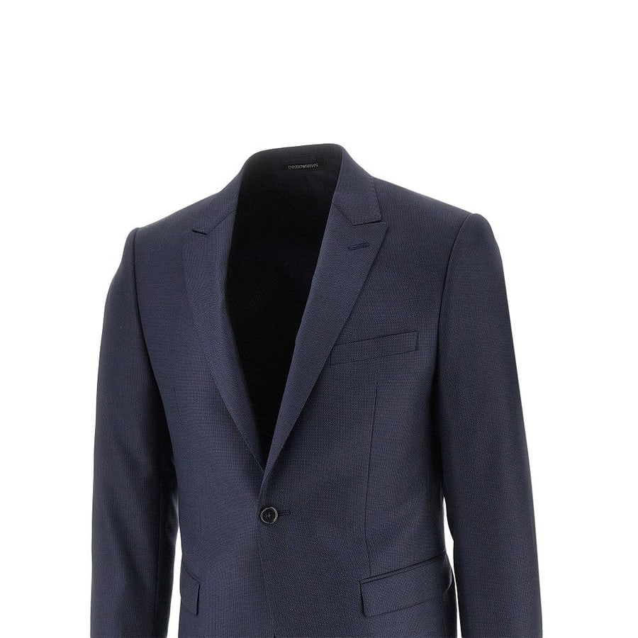 Emporio Armani Abito David Line in lana jacquard, view 2