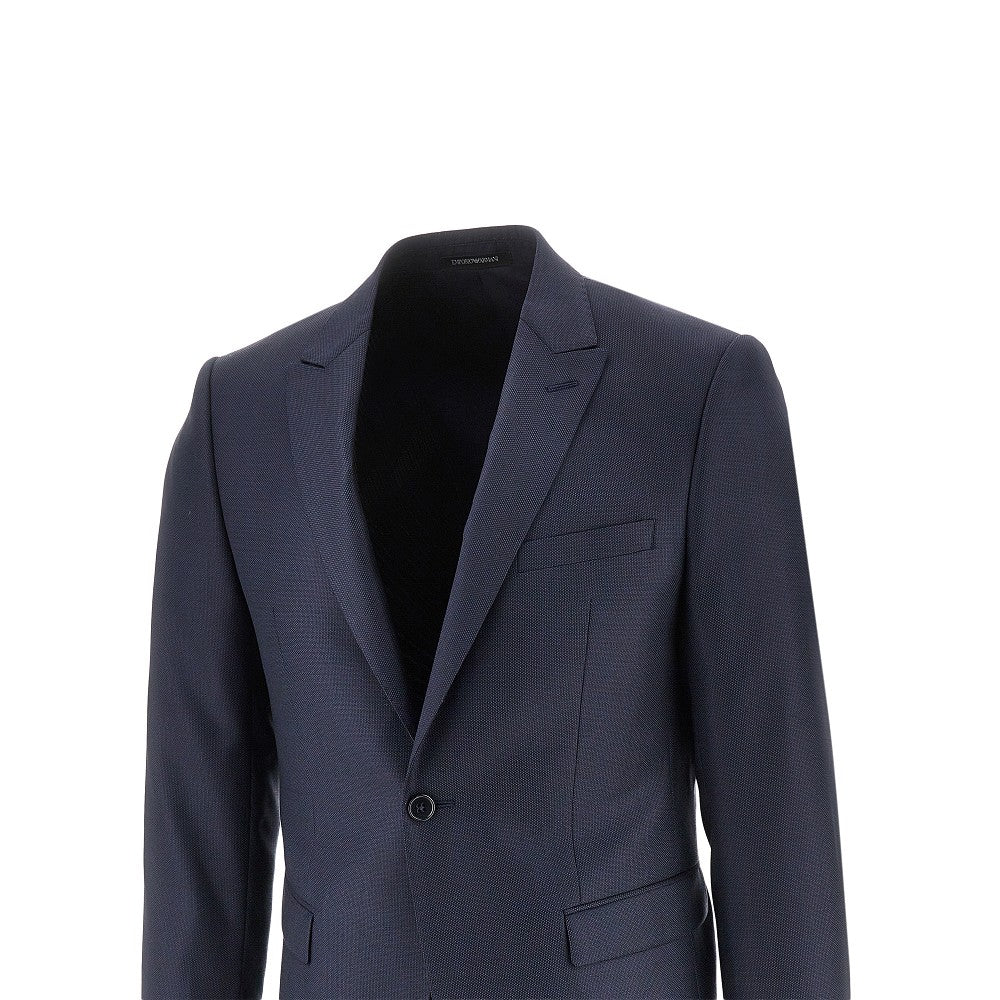 Emporio Armani Abito David Line in lana jacquard, view 2