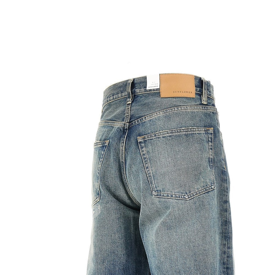 SUNFLOWER Jeans Wide Fit con cuciture incurvate, view 4