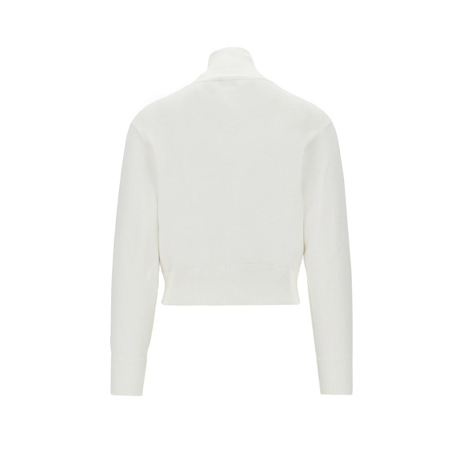 Autry Track jacket in maglia con logo ricamato, view 3