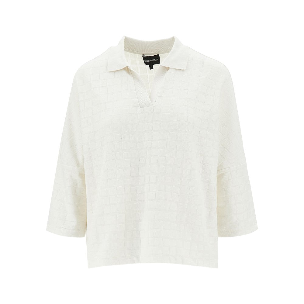 Emporio Armani Polo in maglia jacquard