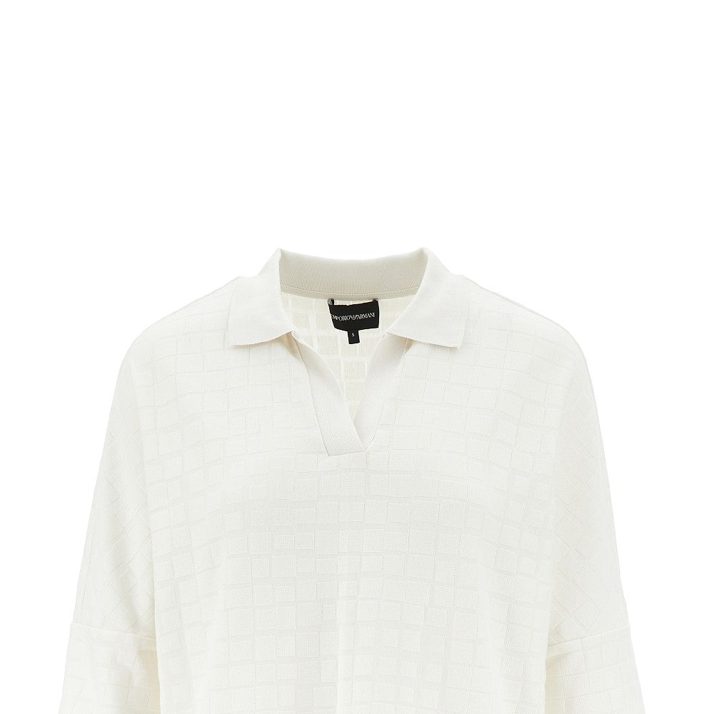 Emporio Armani Polo in maglia jacquard, view 2