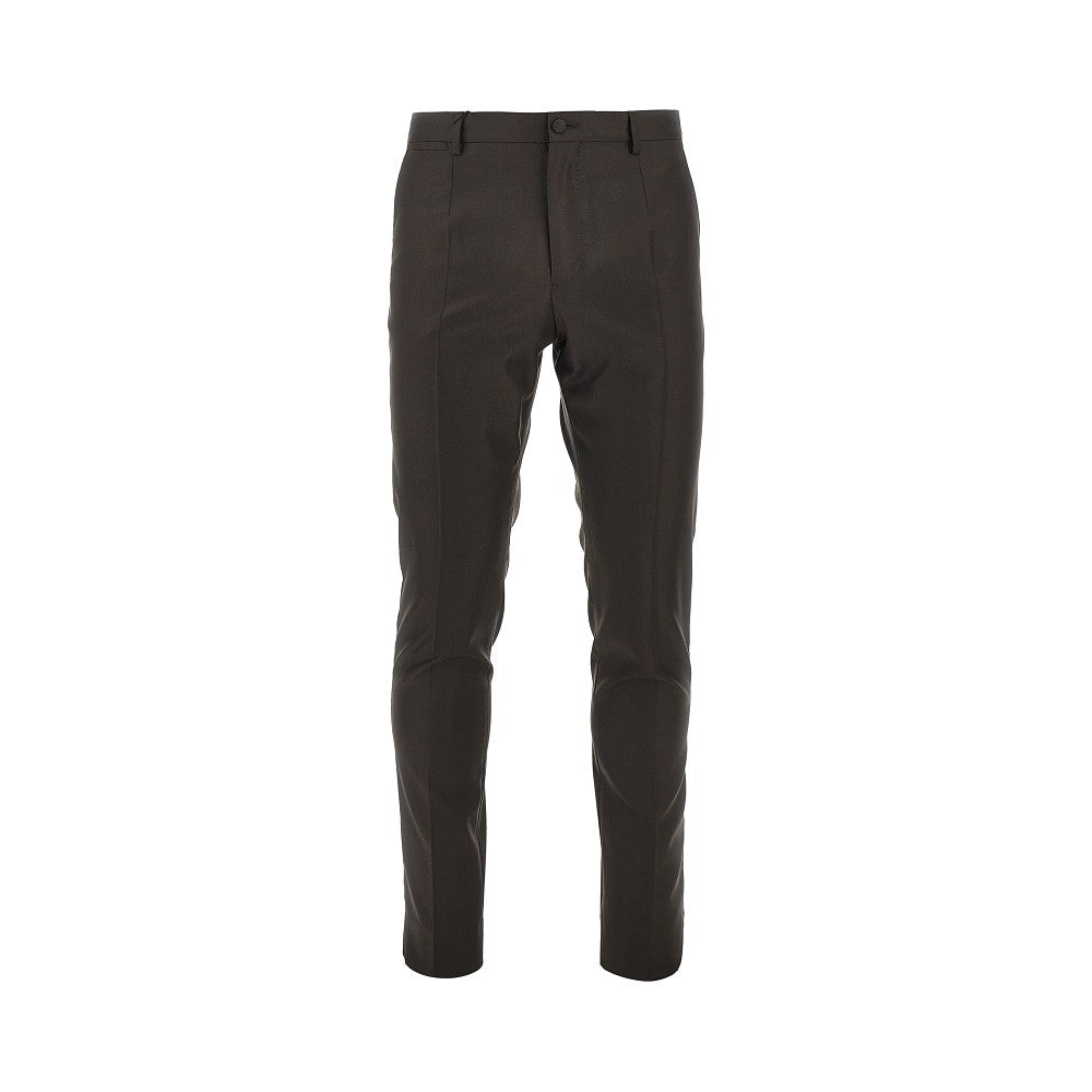 Dolce & Gabbana Pantalone sartoriale in twill di lana