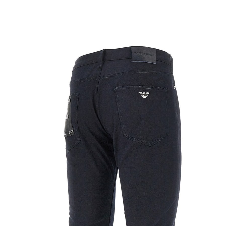 Emporio Armani Pantalone J06 in gabardine stretch, view 4