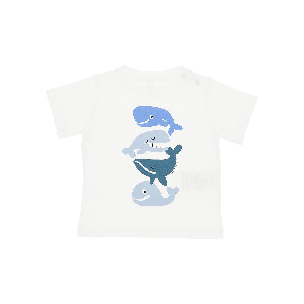 Stella McCartney T-shirt in jersey di cotone con stampa