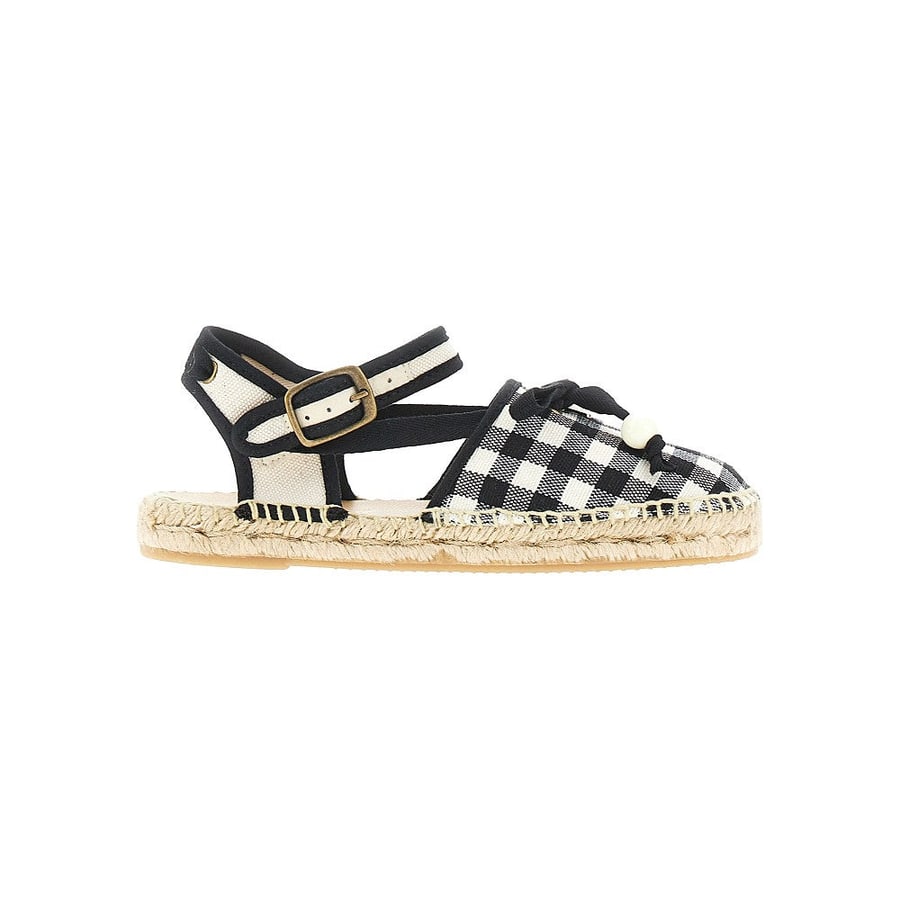 BONPOINT Espadrillas in cotone a quadretti 'Evila'