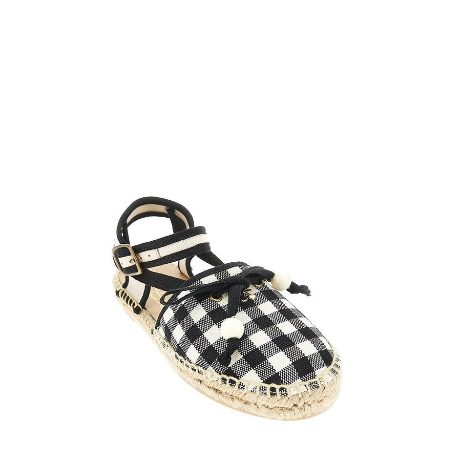BONPOINT Espadrillas in cotone a quadretti 'Evila', view 4