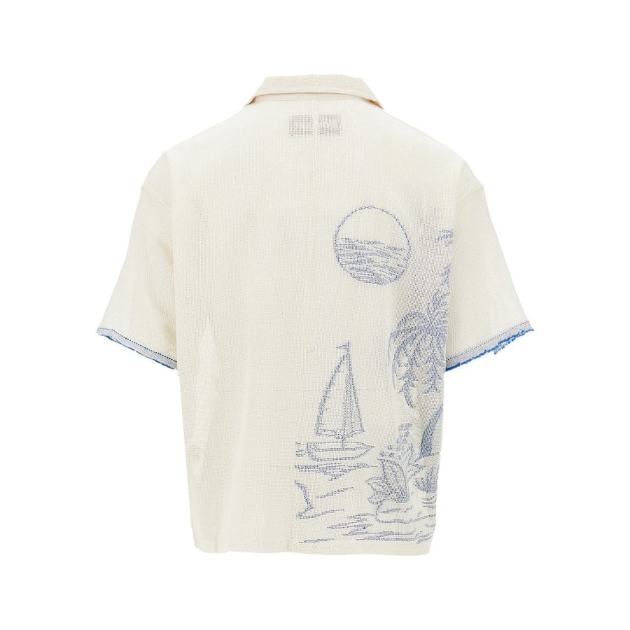 BAZISZT Camicia stampata 'Chand', view 3