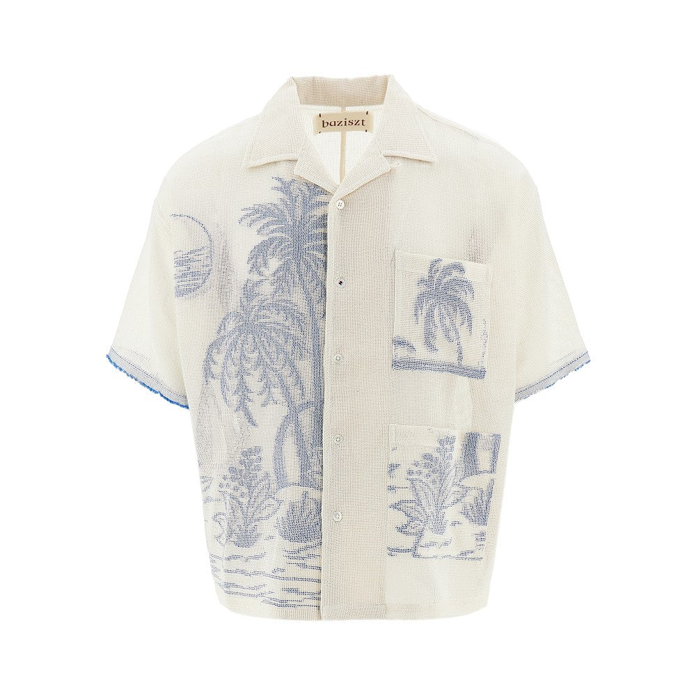 BAZISZT Camicia stampata 'Chand'