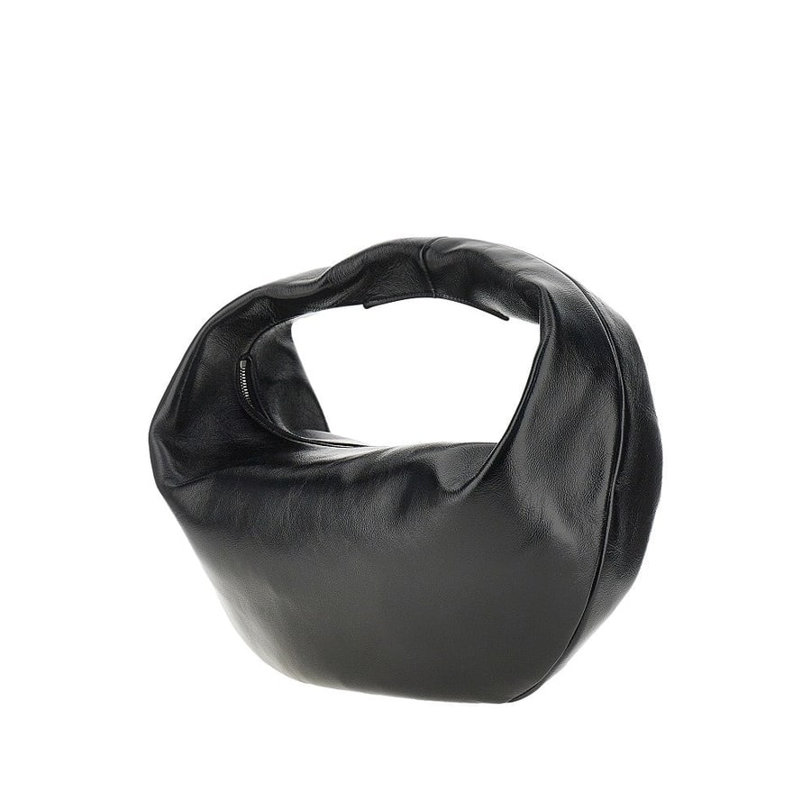 KHAITE Borsa hobo 'Olivia' media in pelle, view 2