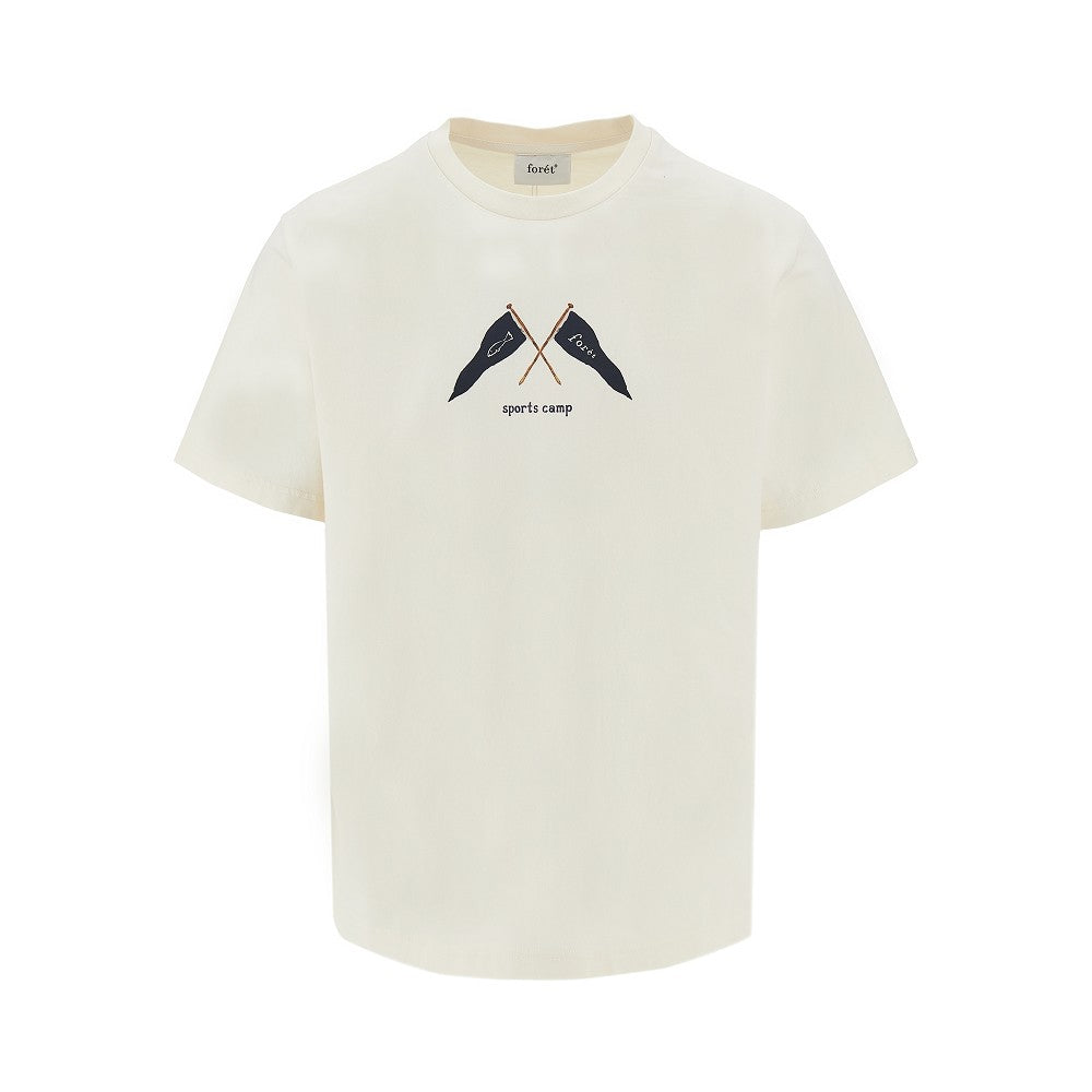FORET T-shirt stampata 'Pennant'