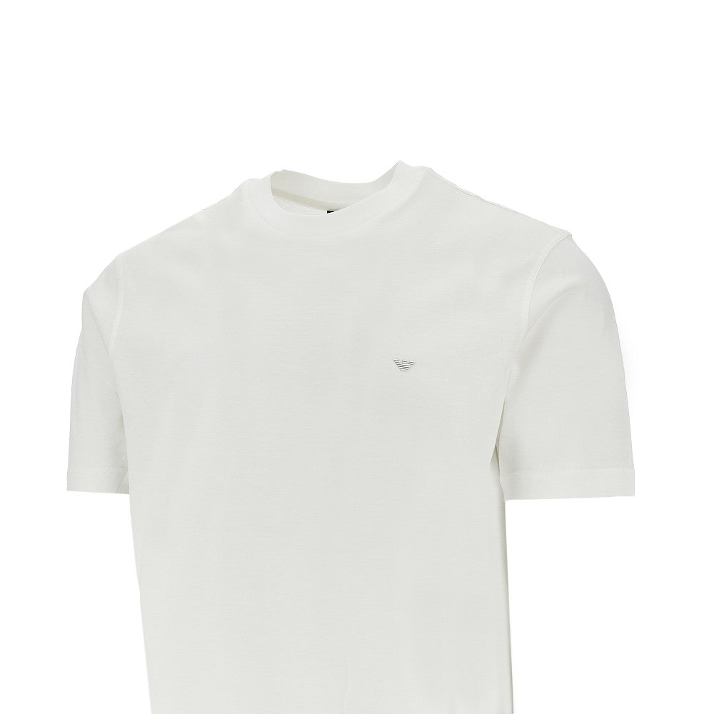 Emporio Armani T-shirt in lyocell e cotone Travel Essential, view 2
