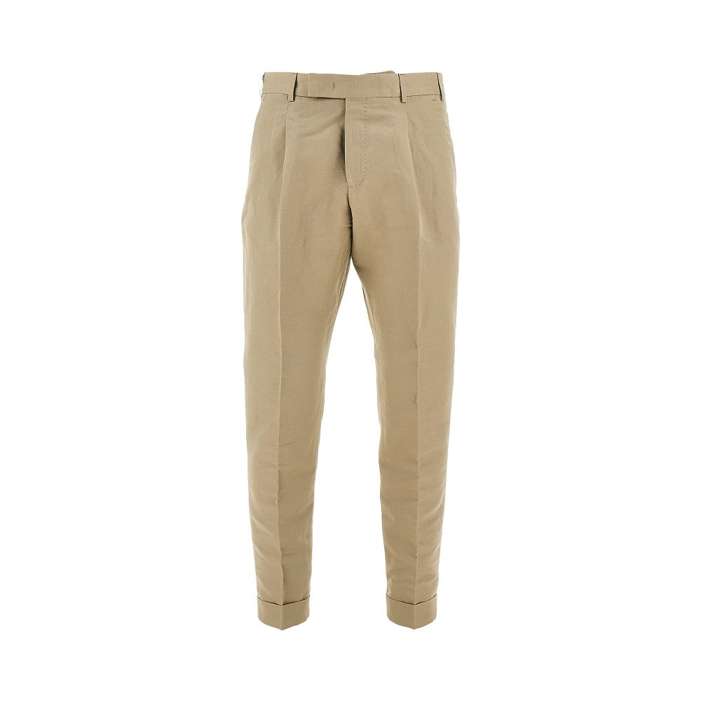 PT Torino Pantalone 'Rebel Fit' in cotone e lino