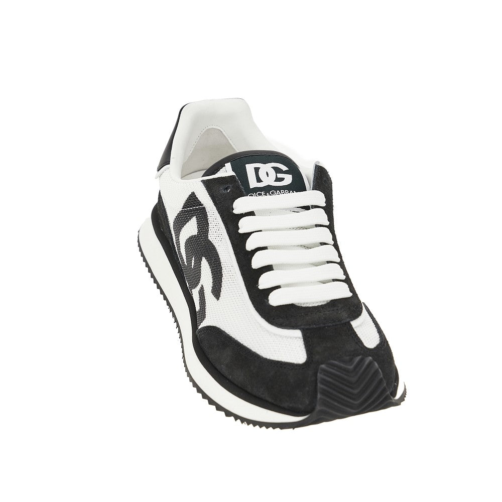 Dolce & Gabbana Sneakers 'DG CUSHION' in mesh e pelle, view 2