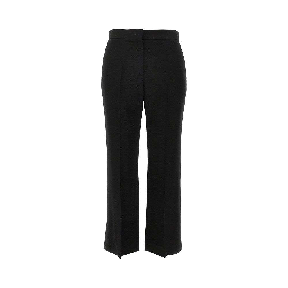 MSGM Pantalone cropped a gamba dritta in tela