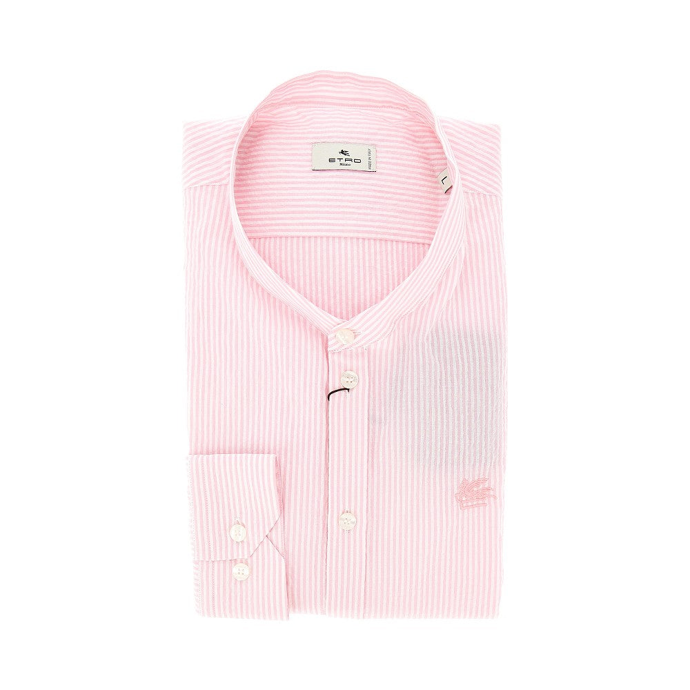 Etro Camicia in cotone con motivo a righe