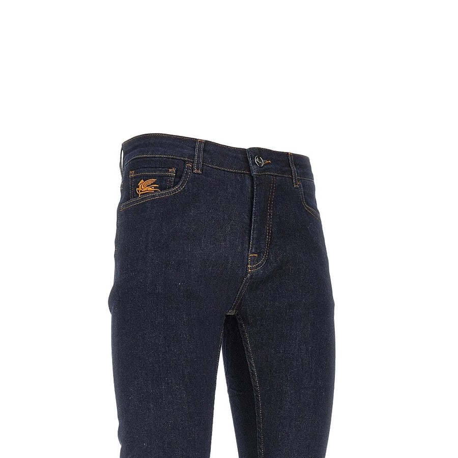 Etro Jeans Fit Roma in denim stretch, view 2