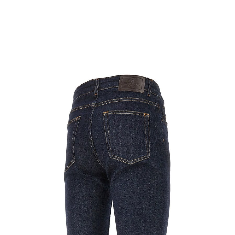 Etro Jeans Fit Roma in denim stretch, view 4