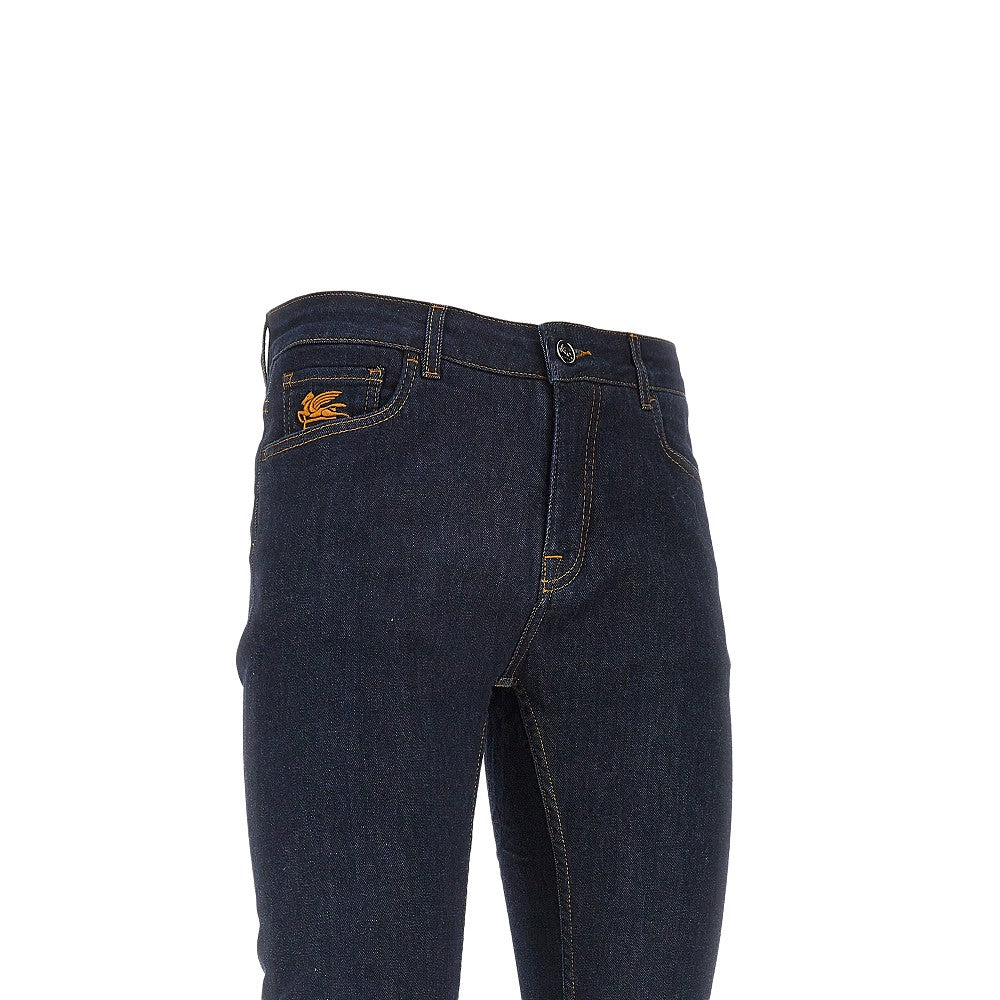 Etro Jeans Fit Roma in denim stretch, view 2