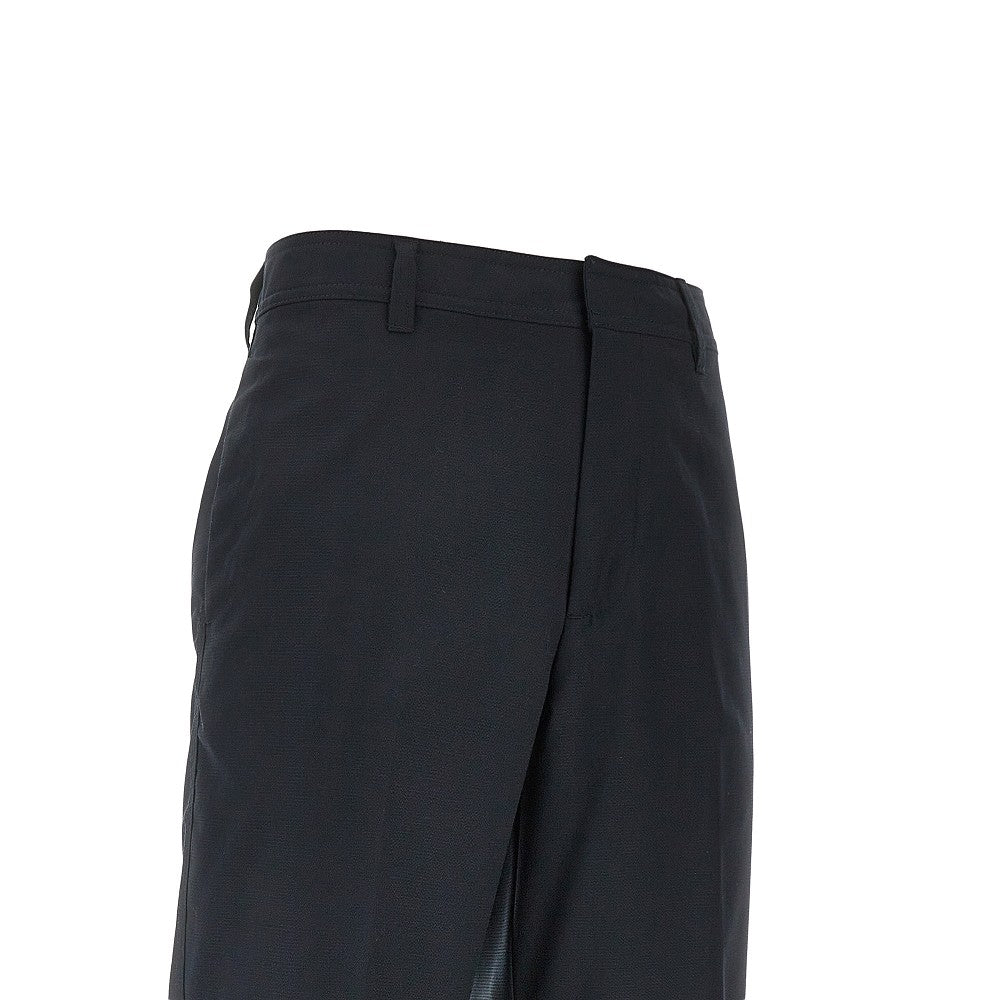 Emporio Armani Pantalone in fresco lana micro operata, view 2
