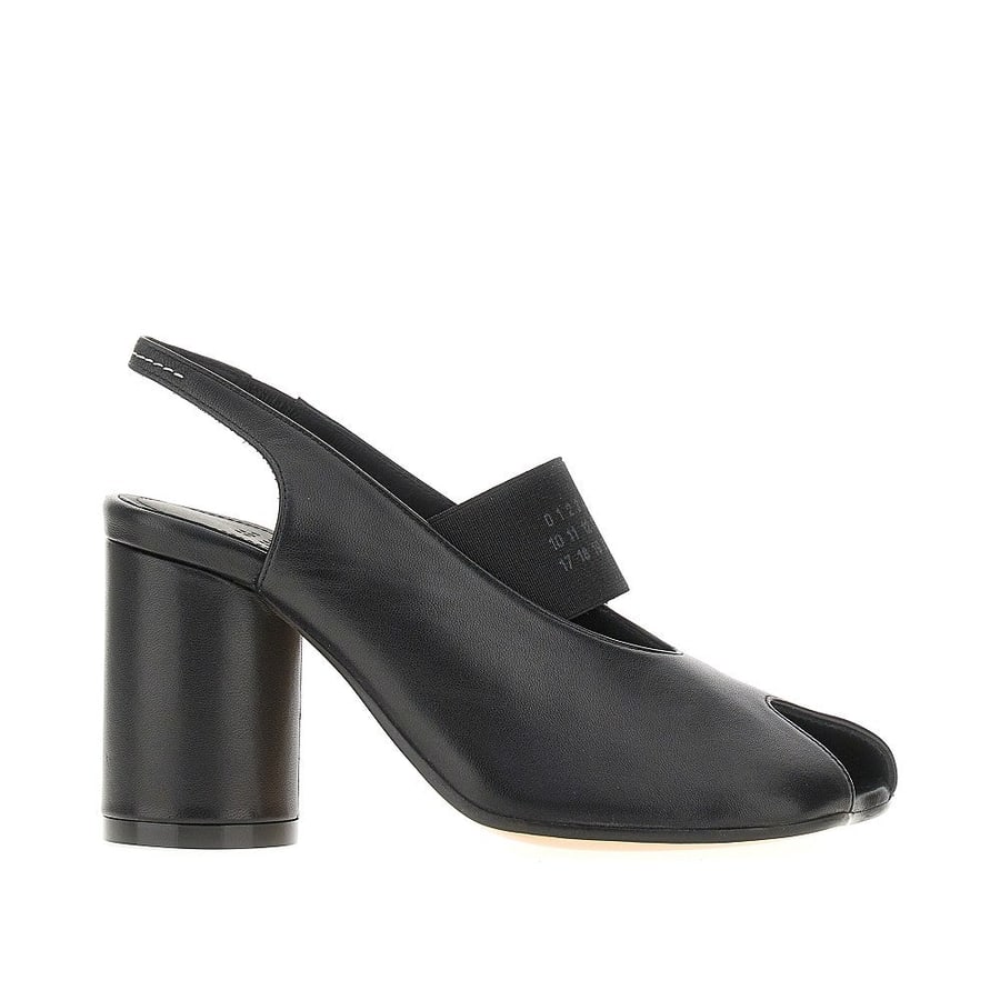 MM6 Décolleté slingback Anatomic Numeric in pelle
