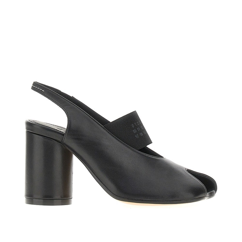MM6 Décolleté slingback Anatomic Numeric in pelle